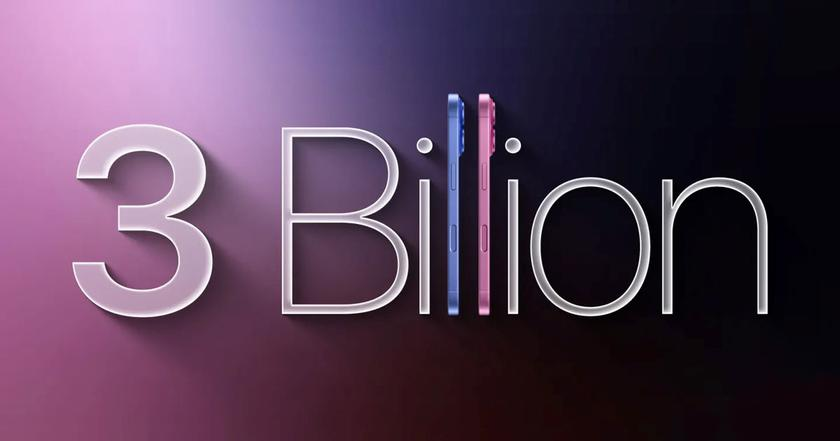 Apple побила рекорды: три миллиарда iPhone продано за четыре года