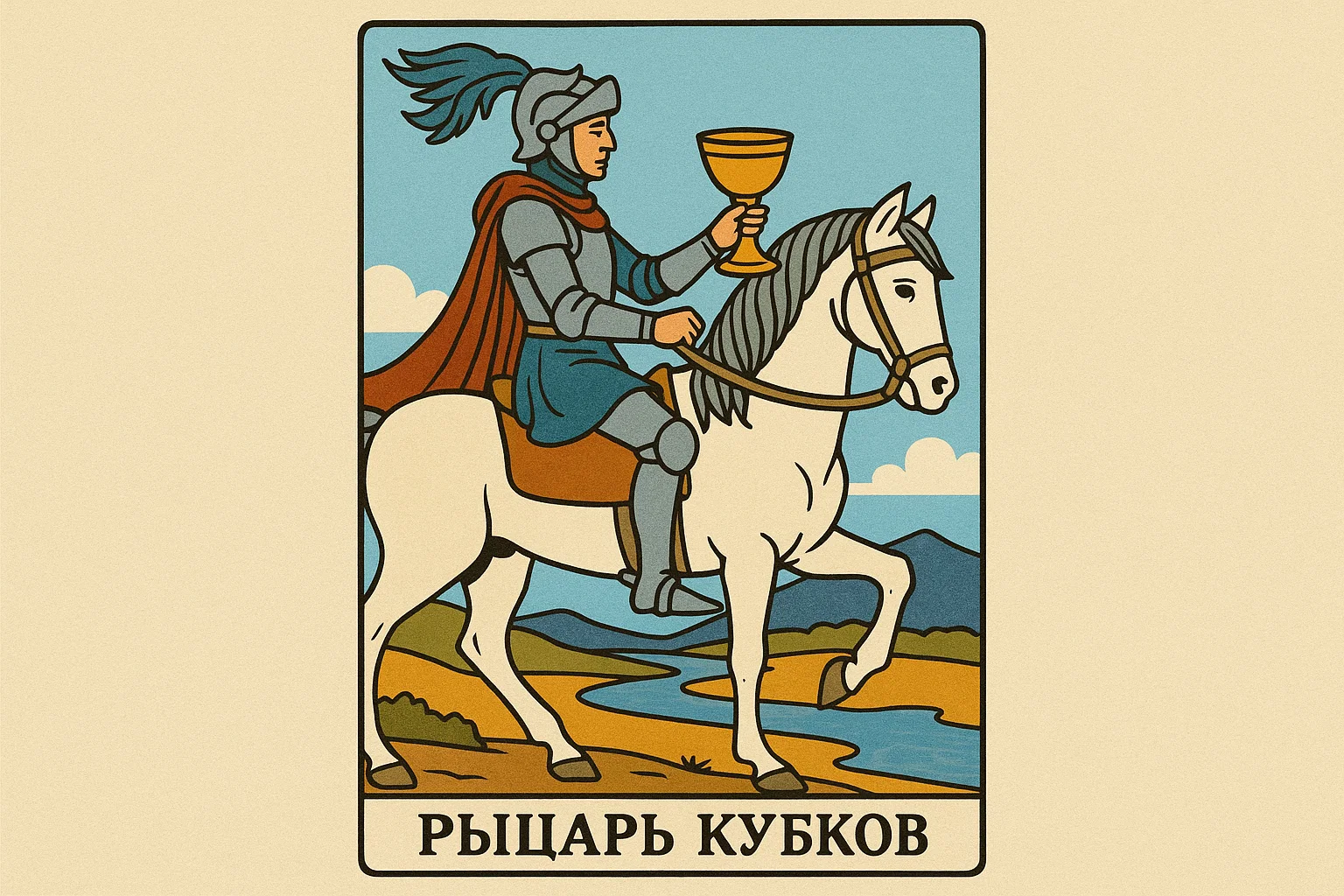 Рыцарь Кубков Таро: описание, символика и толкование карты в разных сферах