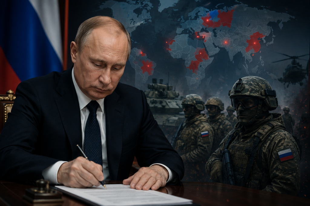 Путин подписал закон об использовании армии РФ за границей для «защиты» россиян