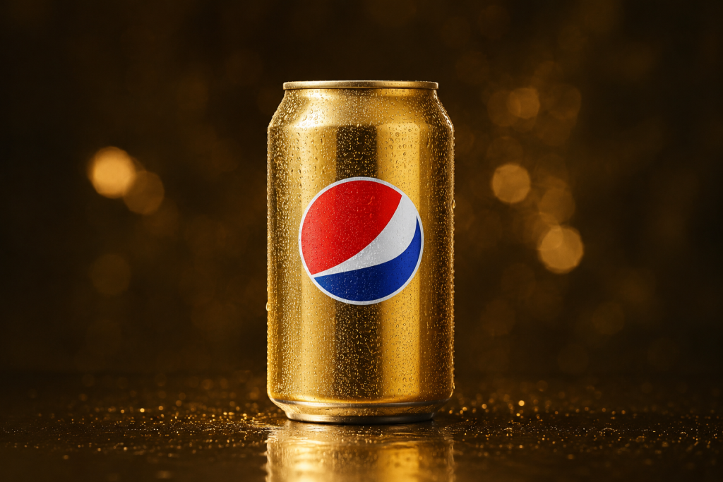 Лимитированная Pepsi Gold 2026 уже появилась в Украине: сколько стоит золотая банка Pepsi