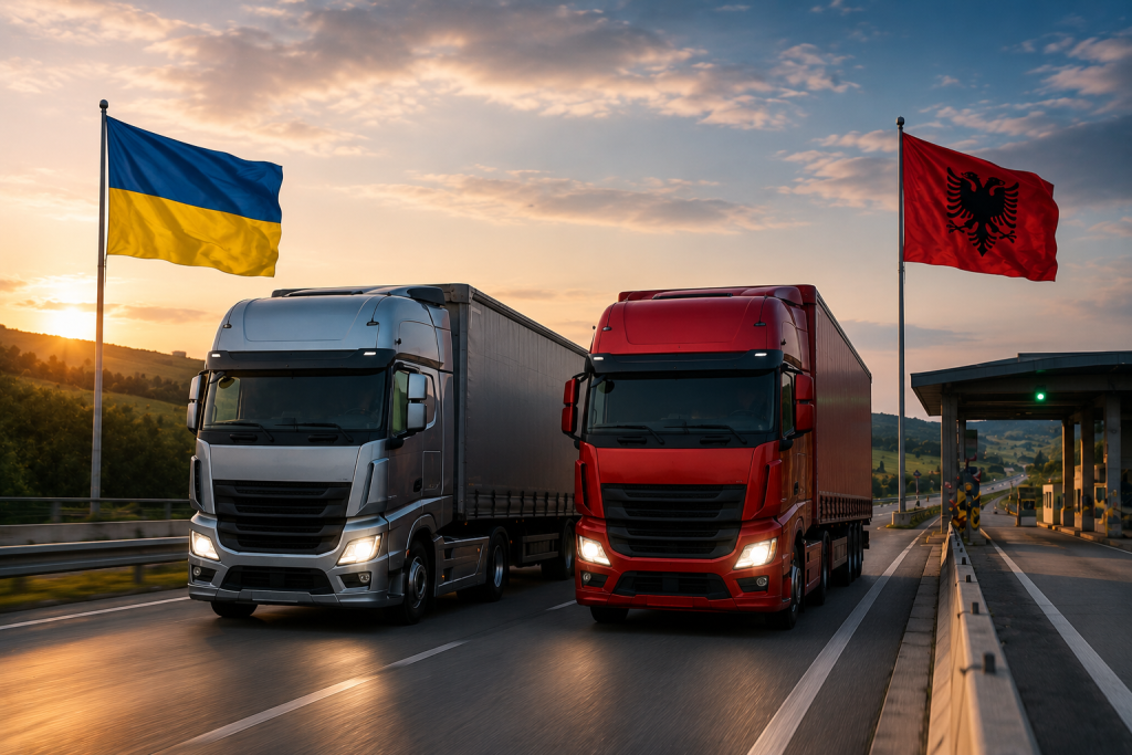 Украина и Албания вводят транспортный безвиз: что изменится для перевозчиков и бизнеса