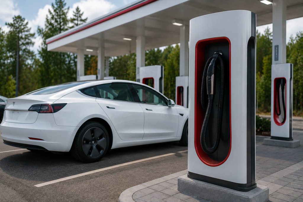 Tesla начала устанавливать пылесосы на станциях Supercharger для владельцев электромобилей Tesla начала устанавливать пылесосы на станциях Supercharger для владельцев электромобилей