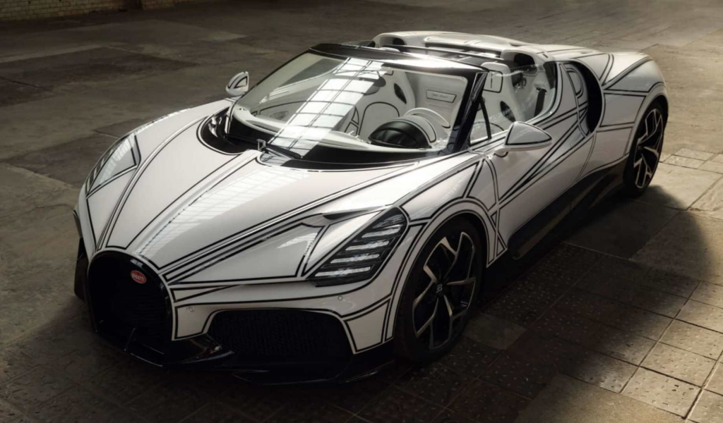 Bugatti представила эксклюзивный W16 Mistral Blanc Éternel с фарфоровой отделкой
