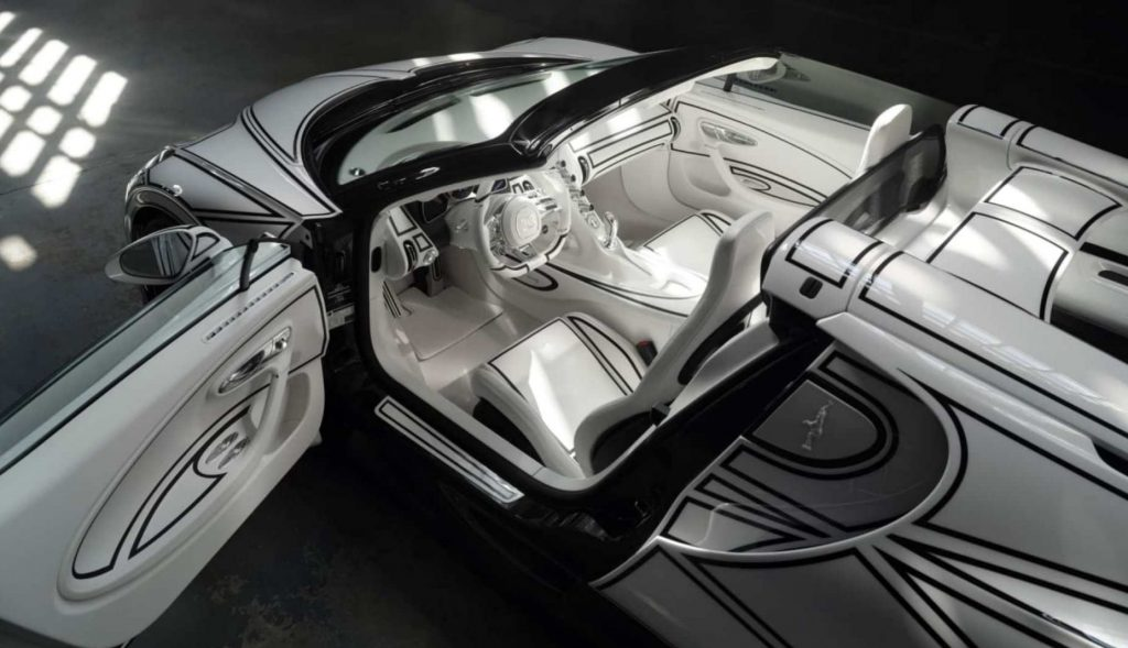 Bugatti представила эксклюзивный W16 Mistral Blanc Éternel с фарфоровой отделкой