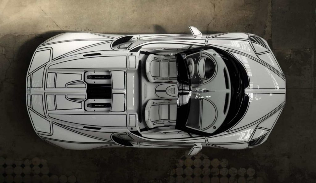 Bugatti представила эксклюзивный W16 Mistral Blanc Éternel с фарфоровой отделкой