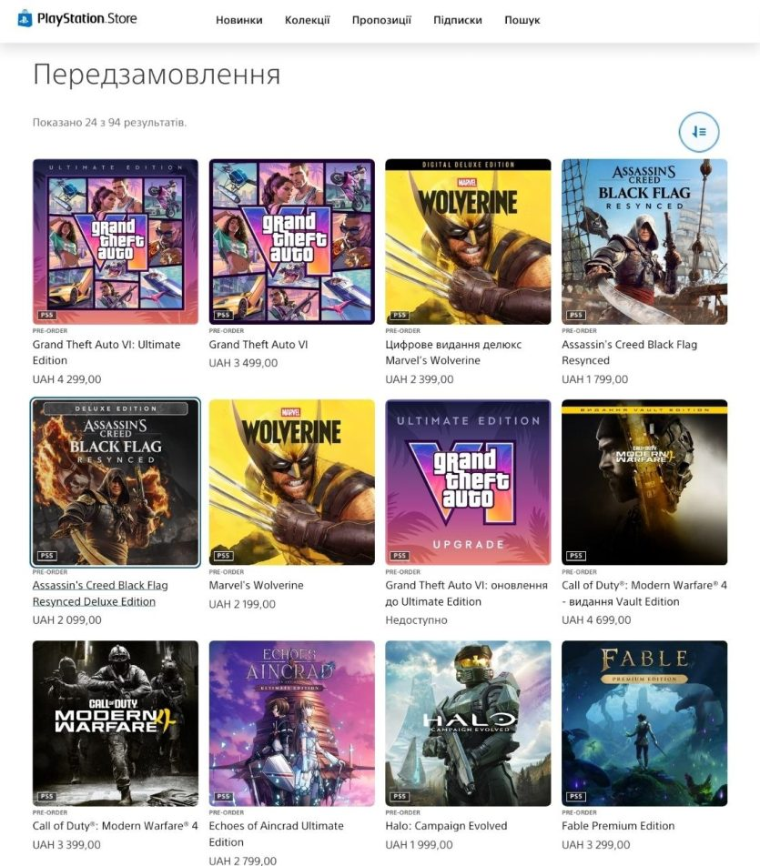 GTA 6 стала лидером PlayStation Store ещё до релиза: спрос на игру Rockstar стремительно растёт