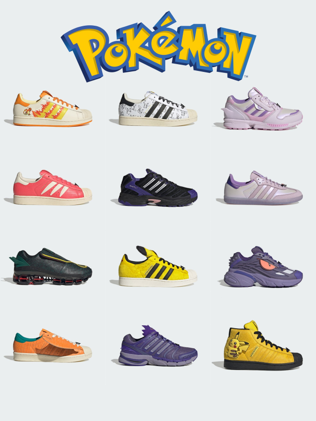 Adidas x Pokémon готовят коллекцию к 30-летию: какие кроссовки выйдут и сколько будут стоить